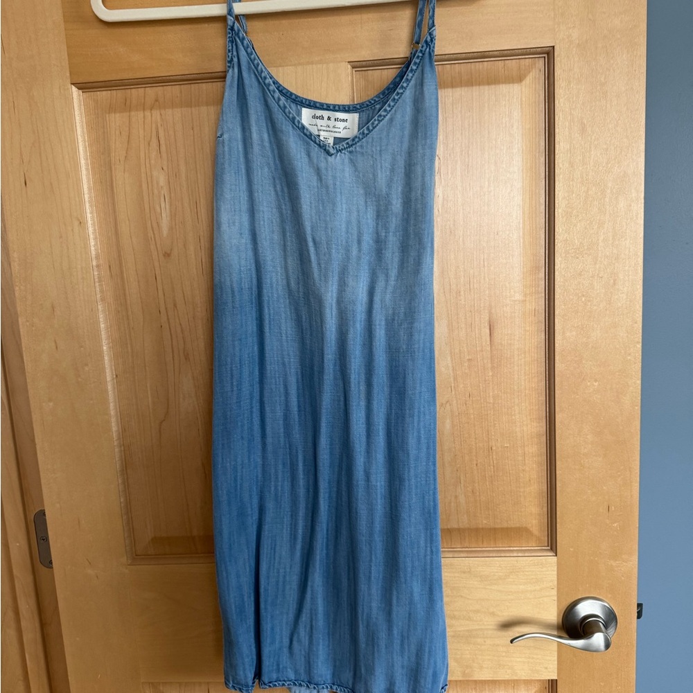 Anthropologie Light Blue Denim Top